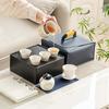 Outdoor Travel Tea Set Home One Pot Four Cups Portable Storage Bag Ceramic Quick Cup Brewing Teapot Tea Cups