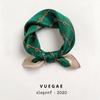 Korean silk scarf small scarf women's fashion printing temperament decoration silk spring and autumn summer thin square scarf