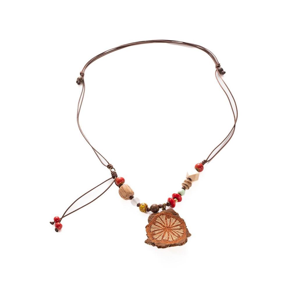 Classic Ethnic Fruit Pendant Necklace for Women: Autumn/Winter Sweater Chain Accessory