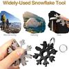 18-in-1 Snowflake Multi Tool Outdoor Camping Travel Camping Adventure Daily Survival Tools Stainless Screwsdriver Bottle Opene