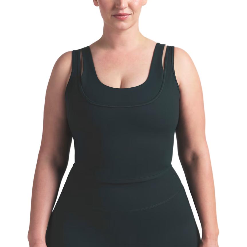 NikeSKIMS Matte Women s Double-Strap Scoop Tank Top TPTNK10540W-DKT XS