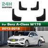 4PCS Car Mud flaps Splash Guards Mudguards Car Mud Flaps Compatible with Benz A-Class W176 2013 2014 2015 2016 2017 2018
