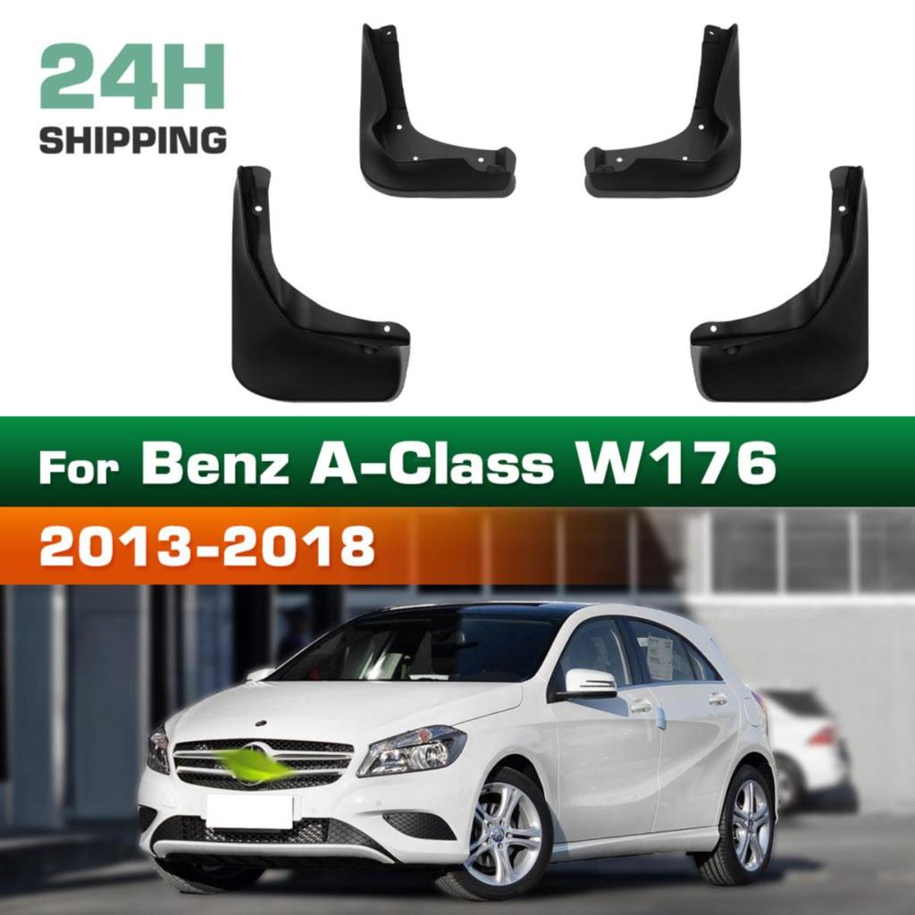 4PCS Car Mud flaps Splash Guards Mudguards Car Mud Flaps Compatible with Benz A-Class W176 2013 2014 2015 2016 2017 2018