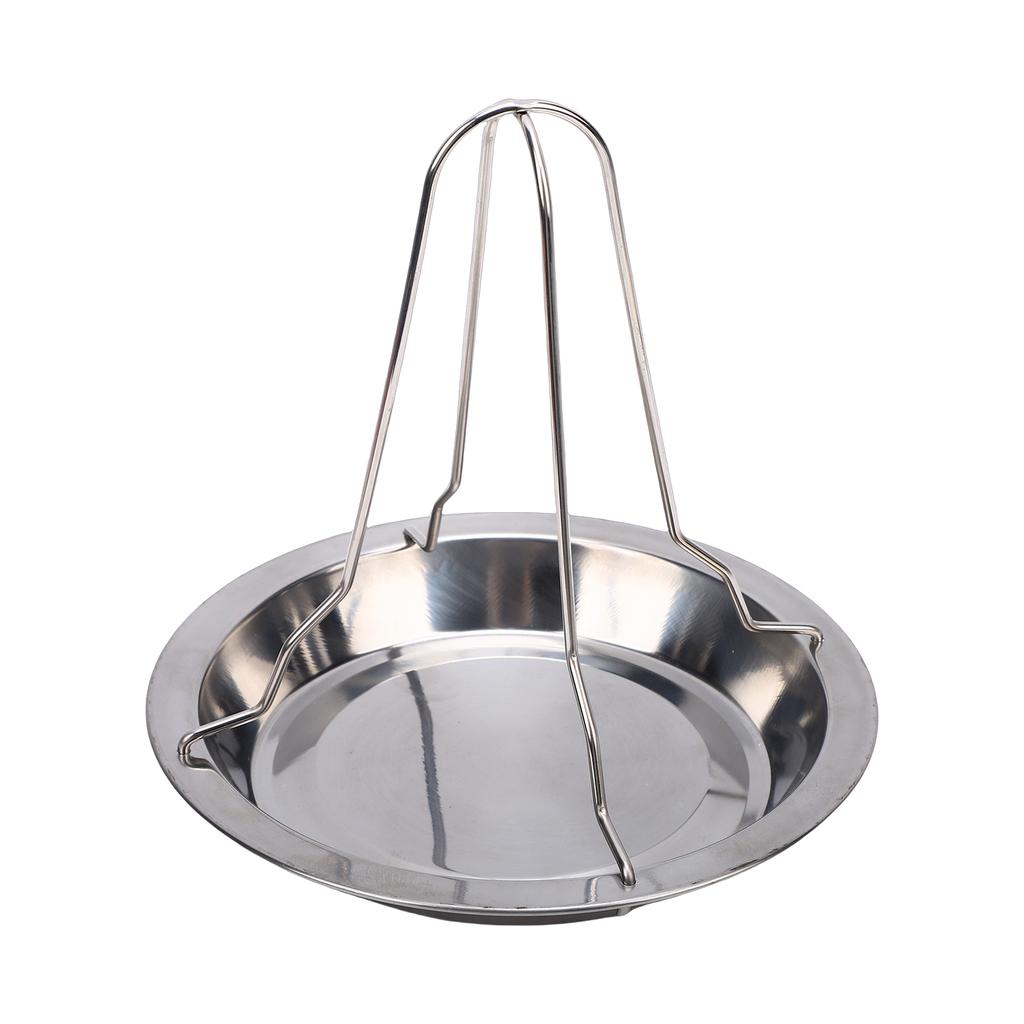 Chicken Roaster Rack Stainless Steel Foldable Chicken Holder Vertical Roasting Stand for BBQ 2 Pack Large Roast Chicken