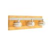 Bamboo Stainless Steel Wall Hook Self Adhesive Hook For Bathroom Kitchen Key Holder Wall Hanger Towel Coat Hook Door Hanger Rack