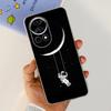 For Huawei Nova 12 Pro Nova12 Lite Nova 11i Case Transparent Soft Slim TPU Silicone Cover Bumper Nova12 Nova11i Astronaut Flower