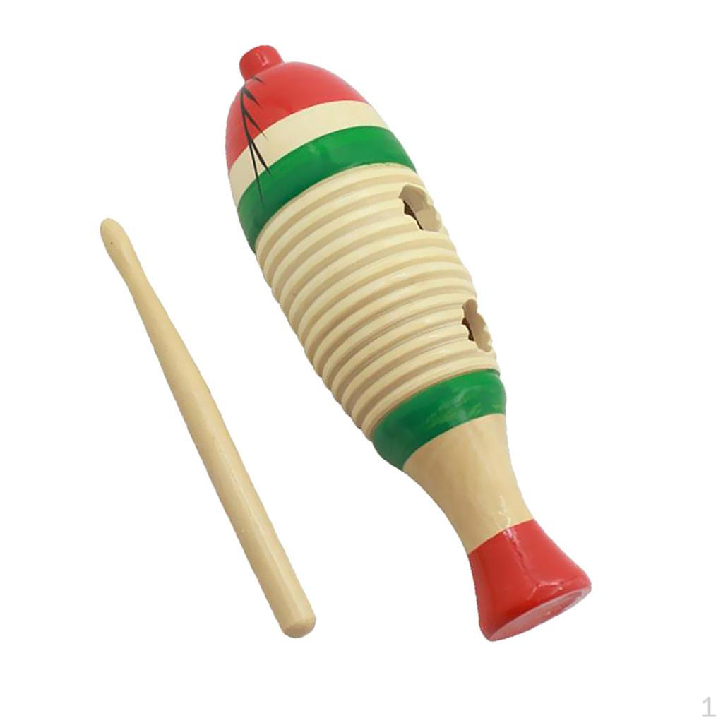 -Shaped Guiro Colorful Hand Percussion for baby Musical Toys