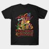Men Black Print T-shirt Dungeons And Dragons Cartoon No-Cut Transfer Paper Print Cotton Tshirt