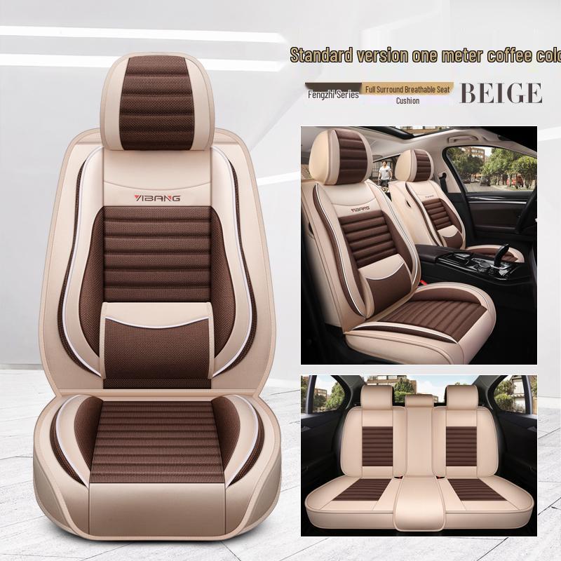 Four Seasons Full Coverage Linen Seat Covers for Geely GL, Emgrand EC7/GS, Binyue, Vision S1