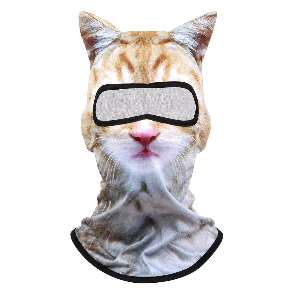 Funny Full Face Plush Hood for Party Costume and Dress Up