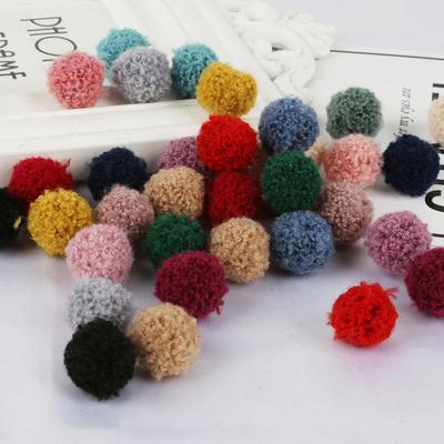 15/20mm Bunte Pompons Puppen Kleidungsstück Handgemachtes Material Weiche Flauschige Pom Poms Ball Für DIY Kinder Spielzeug Zubehör