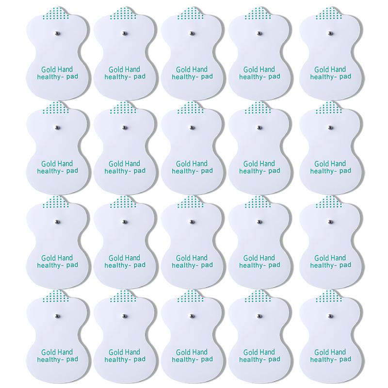 10/20 Stück Elektrodenpads Wiederverwendbare Massagepflaster für TENS-Elektroden Digitale Maschine Massage 3,5-mm-Stecker Körpermassagegerät Zubehör