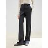LANGZI Women's 100% Wool Straight Leg Suit Trousers