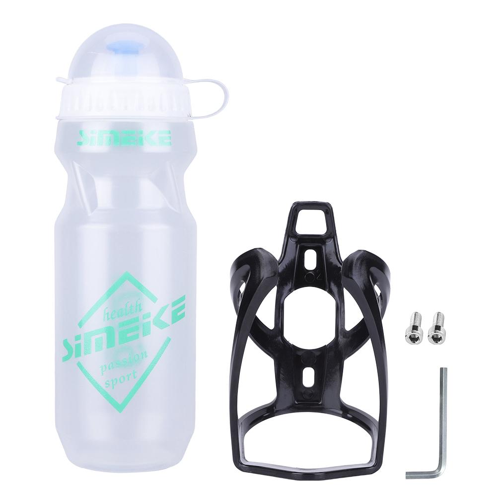 

610ml Squeezable Water Bottle with Bracket Mountain Road Bike Bottle Cycling Squeeze Bottle for Fitness Riding Camping Hiking зелёный