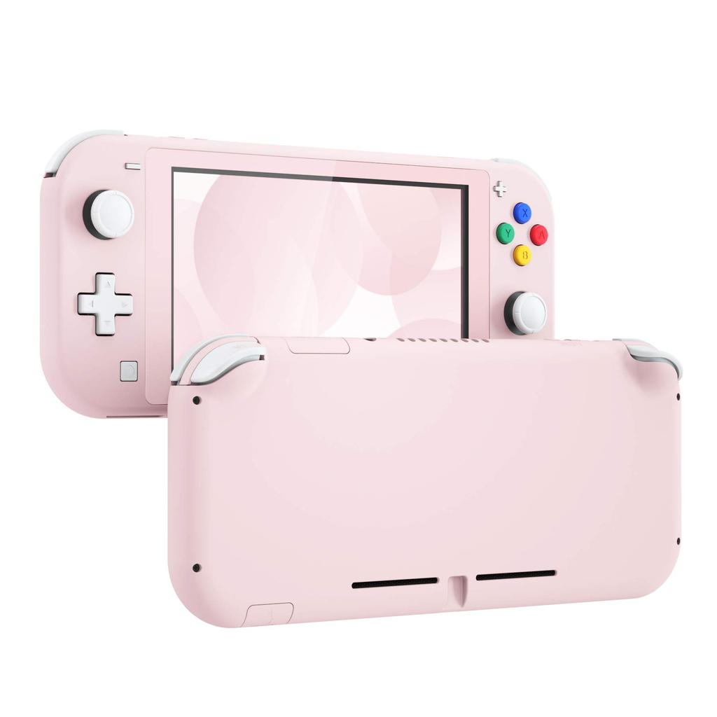 eXtremeRate Custom Case Cover for Switch Nintendo Switch Lite Controller Repair Kit with Pure Color DIY Compatible Case Shell for Switch Lite Blossom