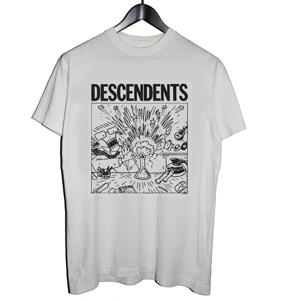 РАСПРОДАЖА футболка панк-группы Descendents, хлопковая белая футболка, унисекс классическая унисекс футболка L