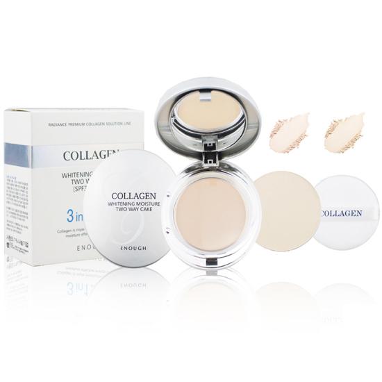 

Enough Collagen Whitening Moisture Two Way Cake, Kbeauty, корейская косметика, образец #13