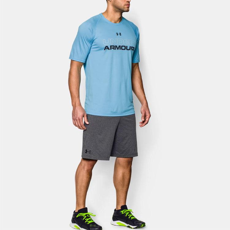 Under Armour Casual Sports Basketball Running Quick-Dry Fitted Shorts Men shorts Dark-Gray 1253527-090
