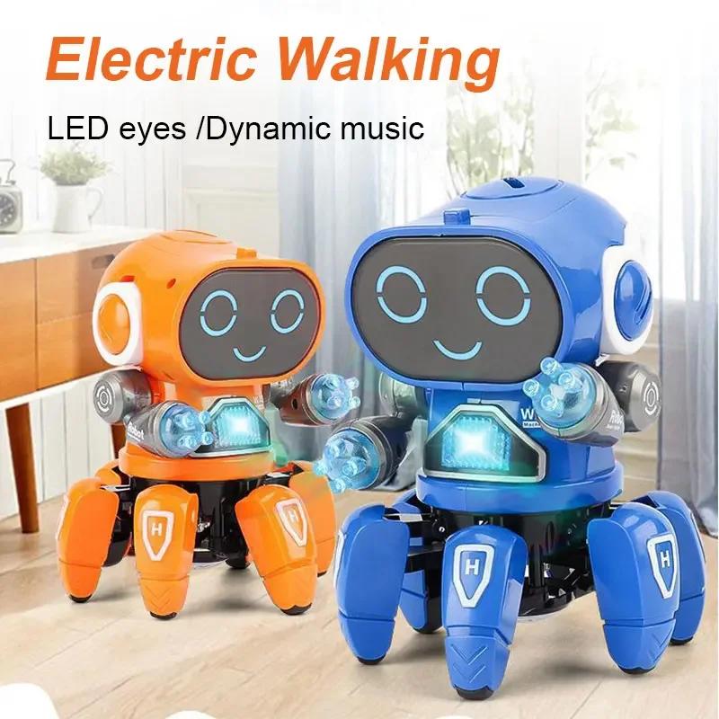 Musical Spider Robot Toy Featuring 6 Dancing Arms – Perfect for Boys and Girls