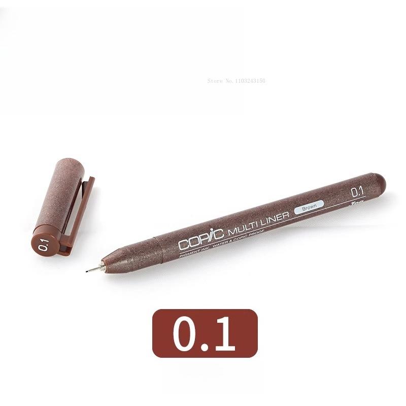 Japanese Colored Hook Line Pen Waterproof Art Supplies Anime Architectural Design Ink Tube Drawing Pen Watercolor Outline Marker