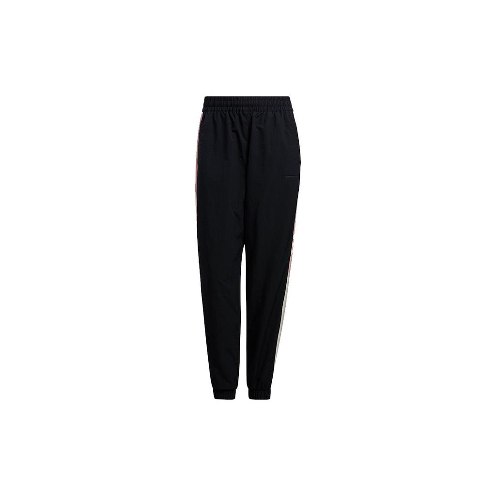 Adidas Neo Side Color Block Vintage Nine-Point Athletic Pants Women Pants Black HE7936