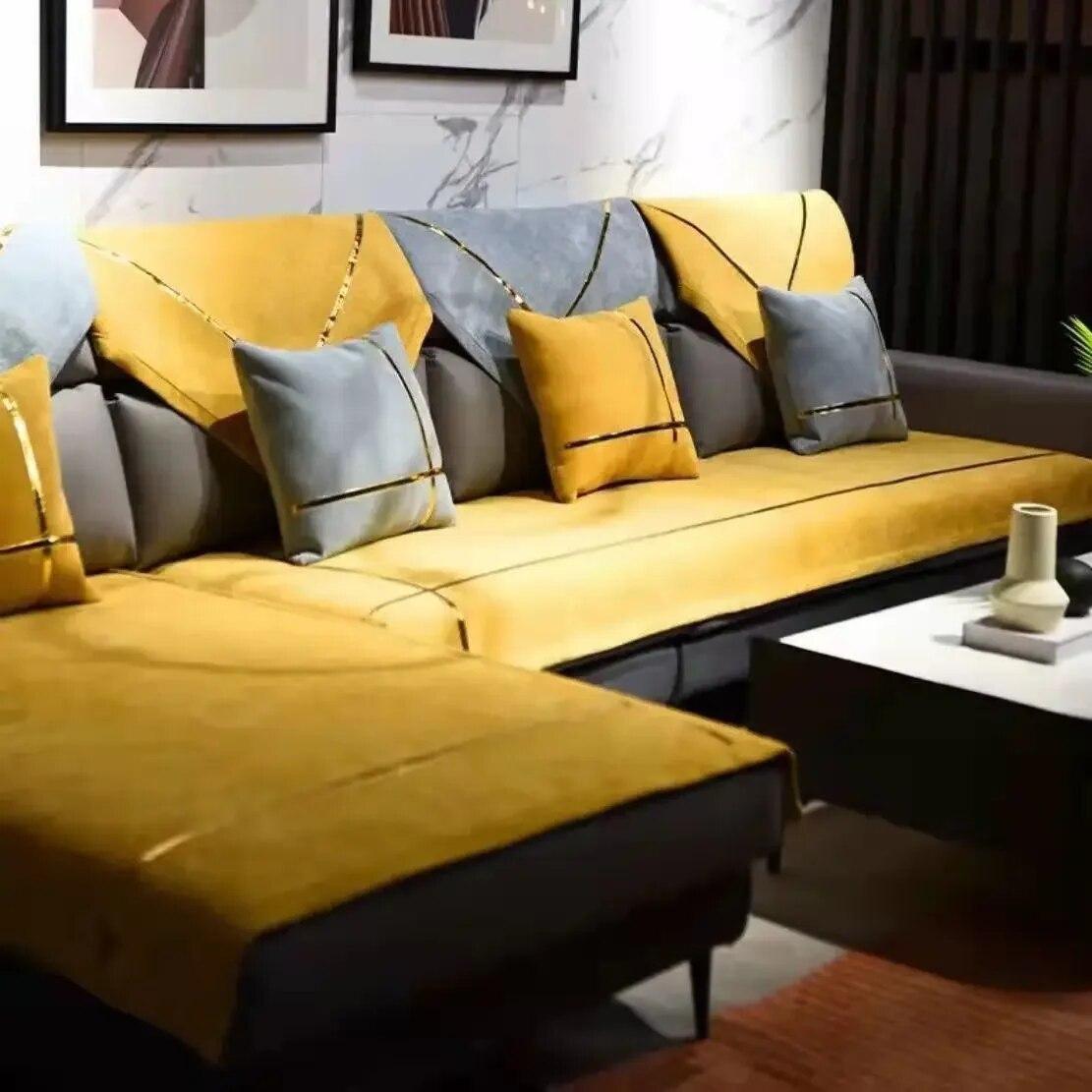 

Высококачественный чехол для дивана из синели, чехол для сиденья, чехол для подушки, толстый жаккардовый однотонный мягкий чехол для дивана, полотенце, чехлы, защита для мебели 70x70cm 1pcs