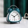 3-inch Metal Bedside Quiet Night Light Clock for Students and Office Workers