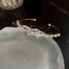 Adjustable Zircon Leaf Bracelet With Sparkling Zircon Stones Handmade Wristband Elegant Jewelry For Women Daily Wear
