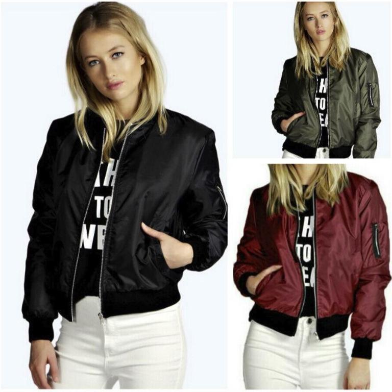 

2025 New Women s Clothes Casual Versatile Color Printing Cardigan Jacket Solid Color Stand Collar Short Fashion Zipper Jacket S чорний
