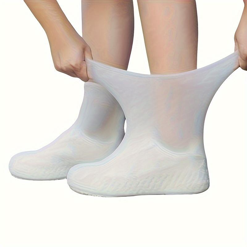 

1 Pair Shoe Covers Waterproof Reusable Non Slip Unisex Durable Elastic Easy to Clean for Rain Outdoor Home S чорний