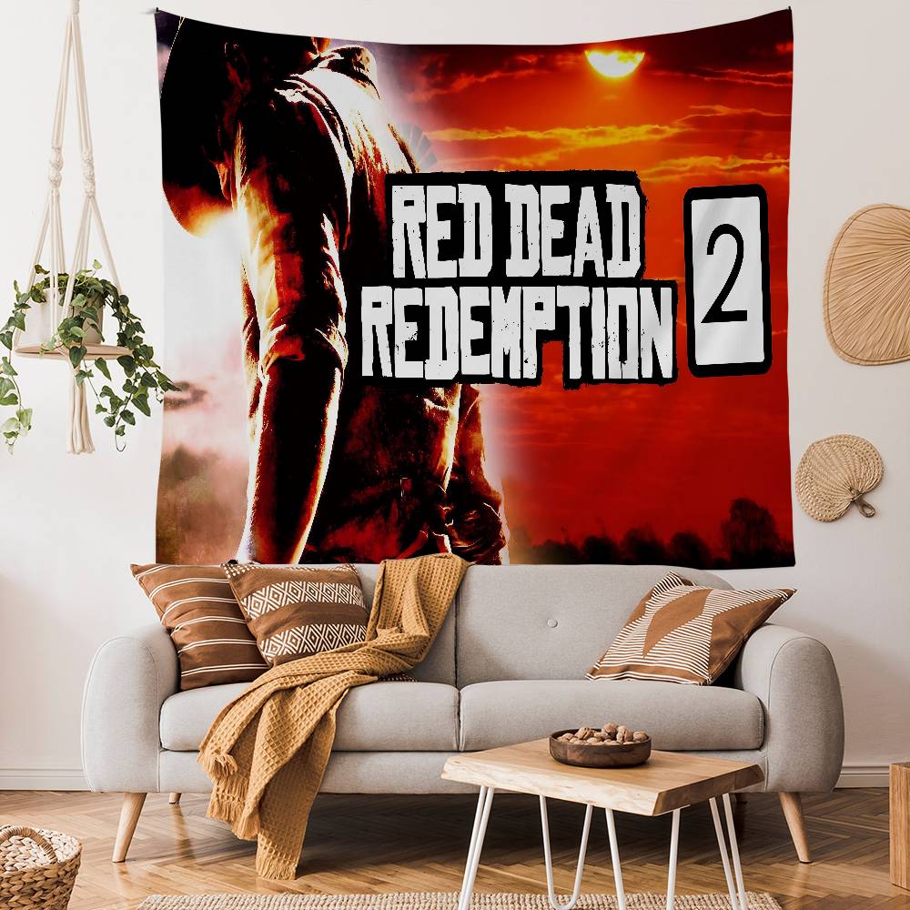 RRed DDead RRedemption 2 DIY Wall Tapestry Art Science Fiction Room Home Decor Wall Art Decor