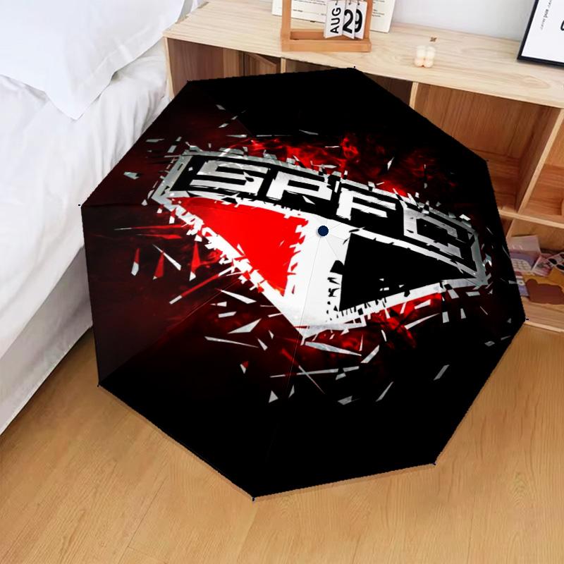 1PC Paulo Fc Emblem Printed Umbrella Folding umbrella, automatic umbrella 8-Frame for Travel, camping Fan gifts Christmas Gifts