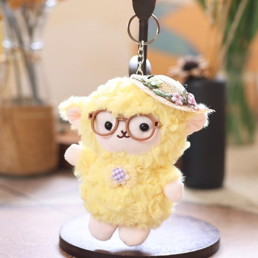 Lamb New Year Lamb Plush Keychain Decorations Sheep Plush Toy Fashion Sheep Doll Pendant Bag Charm