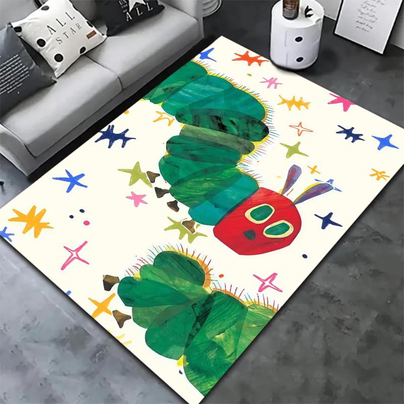 Very Hungry Caterpillar Carpet Rug for Living Room Bedroom Home Sofa Decoration,Kids play Nonslip Floor Mat