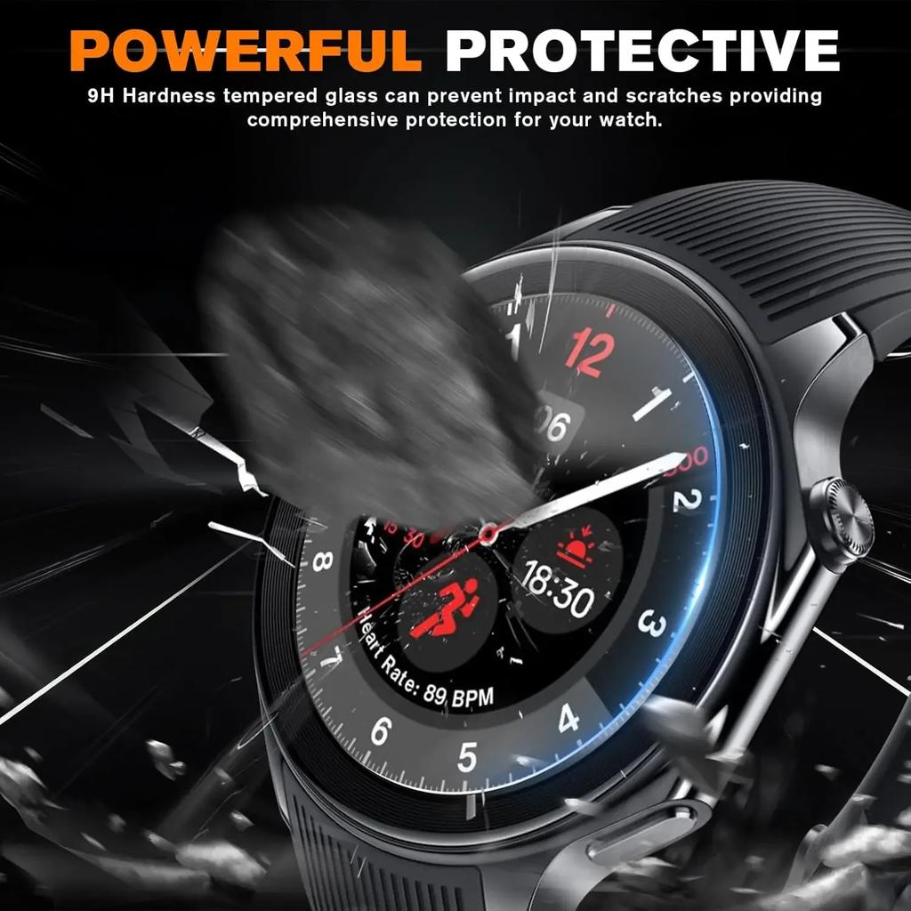 1/3/5PCS Tempered Glass Watch Screen Protector for OnePlus Watch 3 9H Hardness Scratch Resistant Films for OnePlus Watch3