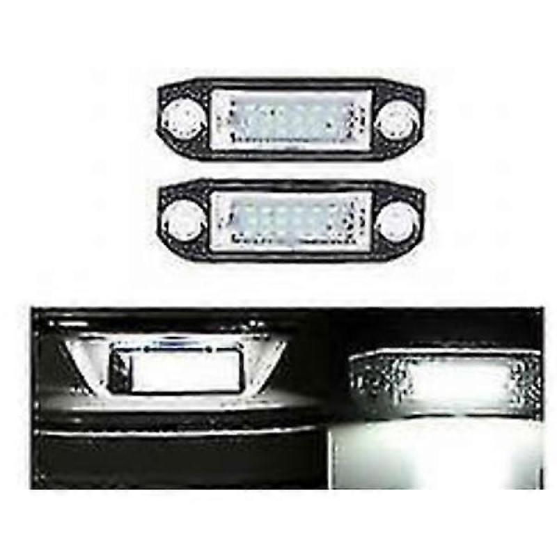 1 Pair Led Number Plate Light For Volvo C70 S40 S60 S80 V50 V60 V70 Xc60 Xc70 Xc90