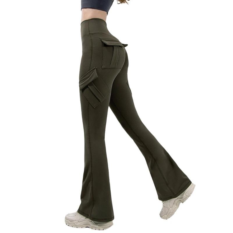 Женские широкие леггинсы с высокой эластичностью — фото 10