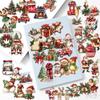 50Pcs/Set Retro ChristmasPET Stickers Waterproof DIY Fashion Doodle Decals Stickers