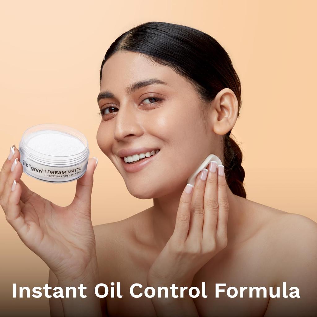 Pilgrim Translucent Setting Loose Powder 8g Non-Cakey Matte Finish All Day Oil Control Makeup