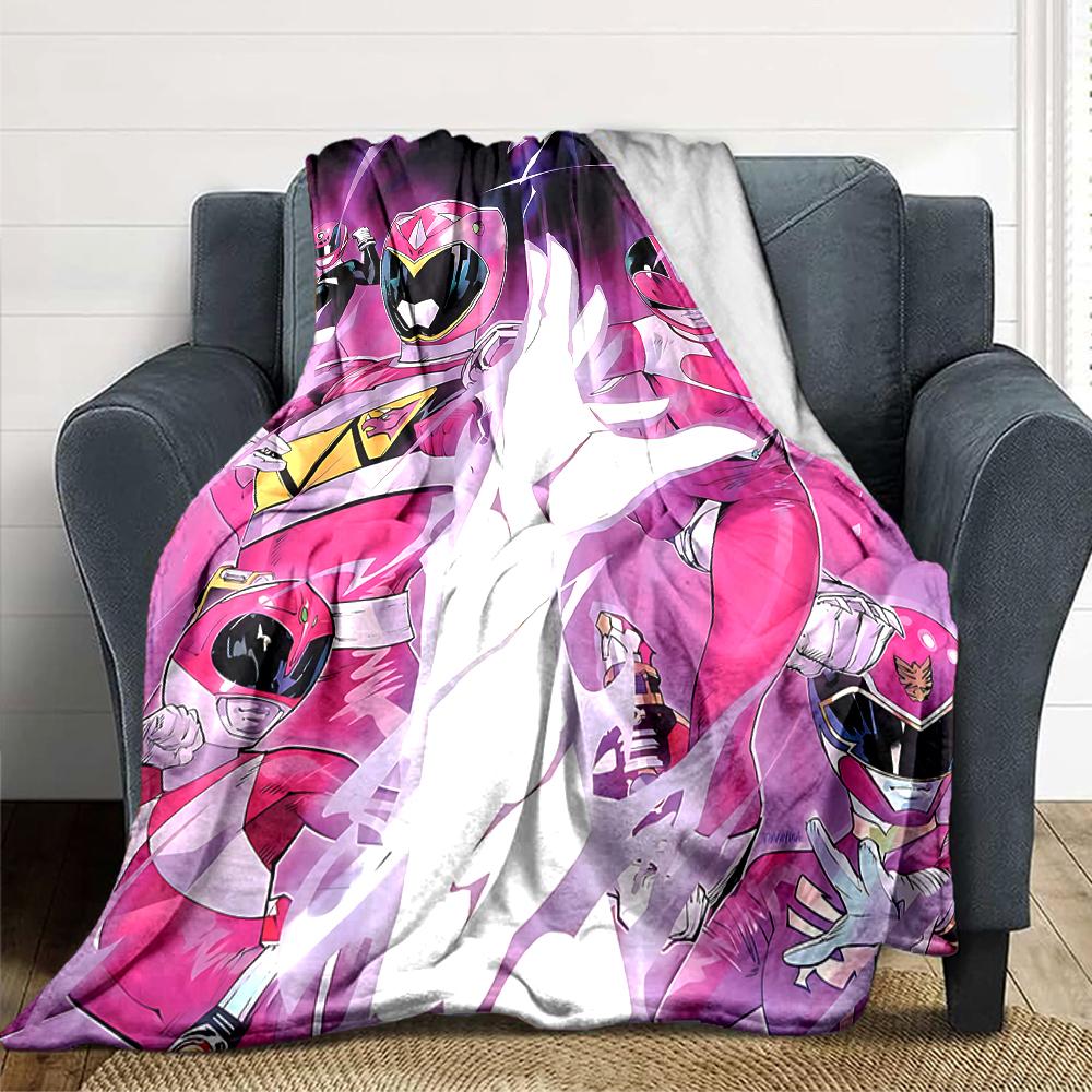 1Pc Power Rangers Teamup Blanket For Couch Bed Plush Cozy Fuzzy Blanket Super Soft Warm Blankets For Fall And Winter 0918261