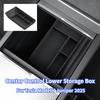 For Tesla Model Y/YL Juniper 2025 2026 Center Console Storage Tray Armrest Box Organizer Box Waterproof Silicone Pad Accessories