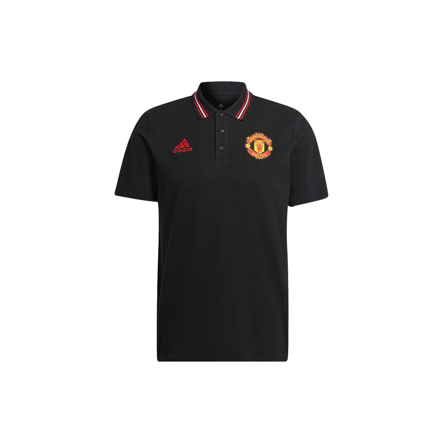 

New Adidas Polo Shirt Manchester United Men s Black HE6664 M