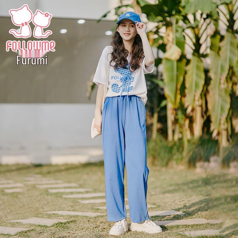 Fulomi Girls' Summer Short Sleeve & Pants Set