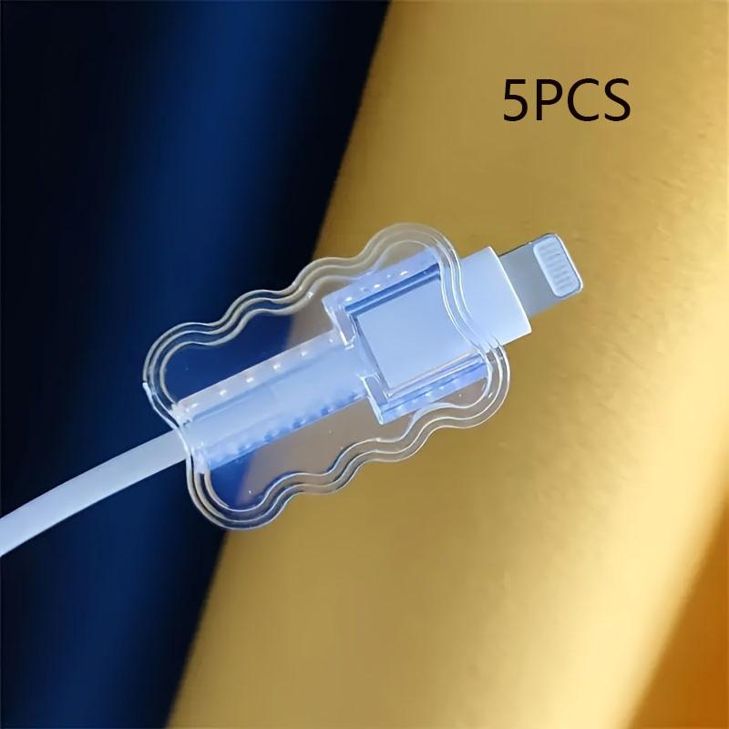 

30PCS Data Cable Protector Sleeves Anti-Breakage Cord Saver for Android IPhon Data Cord Clear Case Clip Mobile Phone Accessory