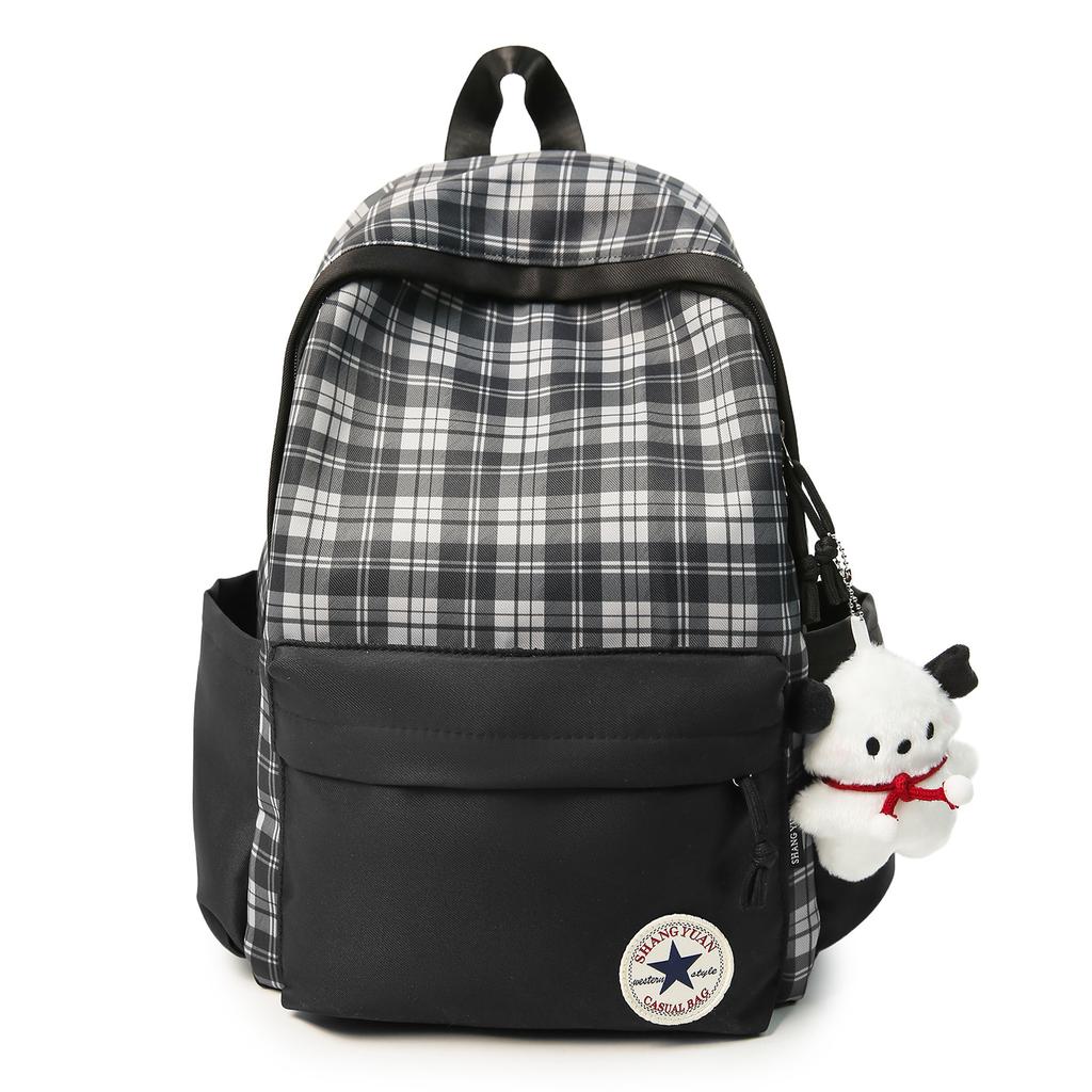 Schoolbag Korean Version Fashion Women's Casual Backpack Girl Junior High School Girl High School Student Schoolbag Japanese Versatile Ins Backpack