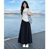 2026 Womens High Waist Wide Leg Pants A-Line Skirt Loose Slim Non-Fading Draped Casual Trousers