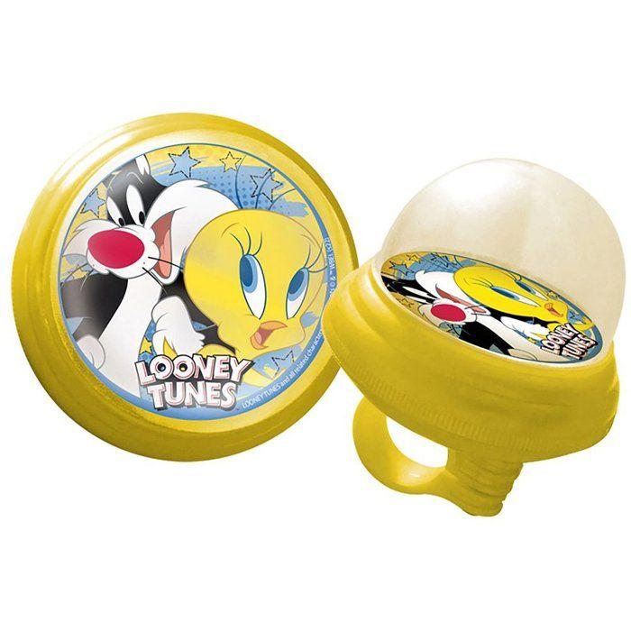 Sonnette De Vélo - Looney Tunes - Modèle Squeezy - Titi Et Sylvestre - Bleu - Pour Garçon
