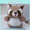 Cute Little Raccoon Keychain Plush Soft Bag Accessory Adorable Mini Gift