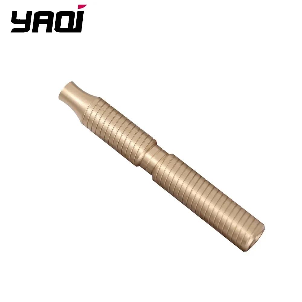 

YAQI 88mm Solid Brass Material Safety Razor Handle for Men 12MM Diameter And 88mm Length Lightweight Comfortable Razor Handle
