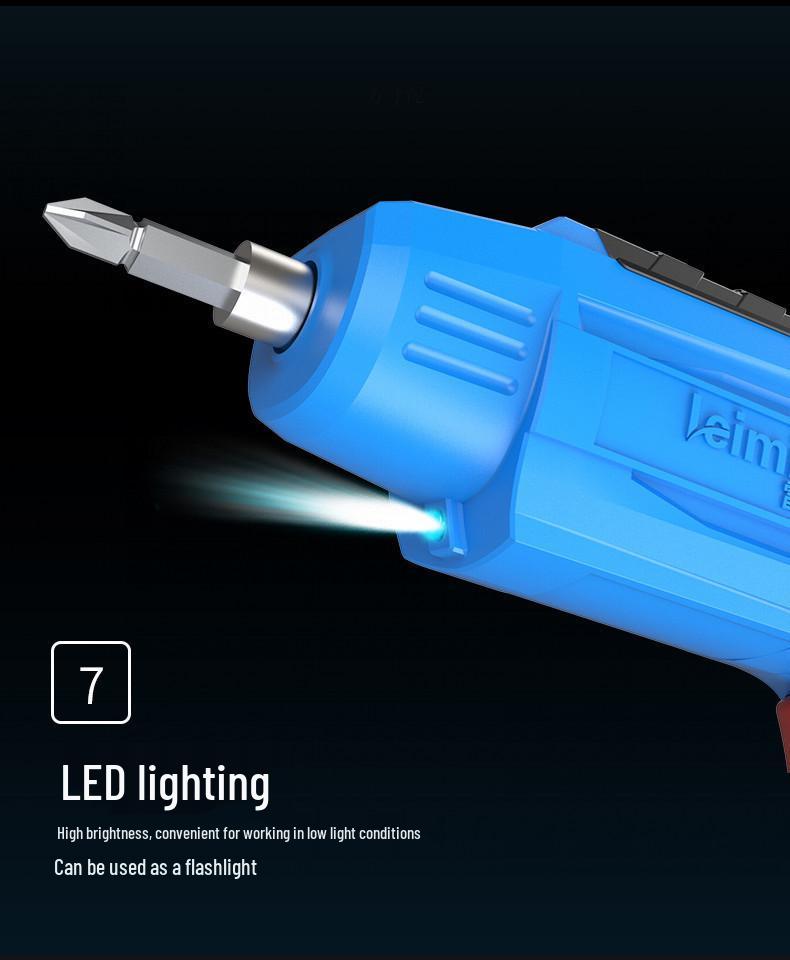 Lei Ming Rechargeable Electric Screwdriver and Small Hand Drill Tool Set